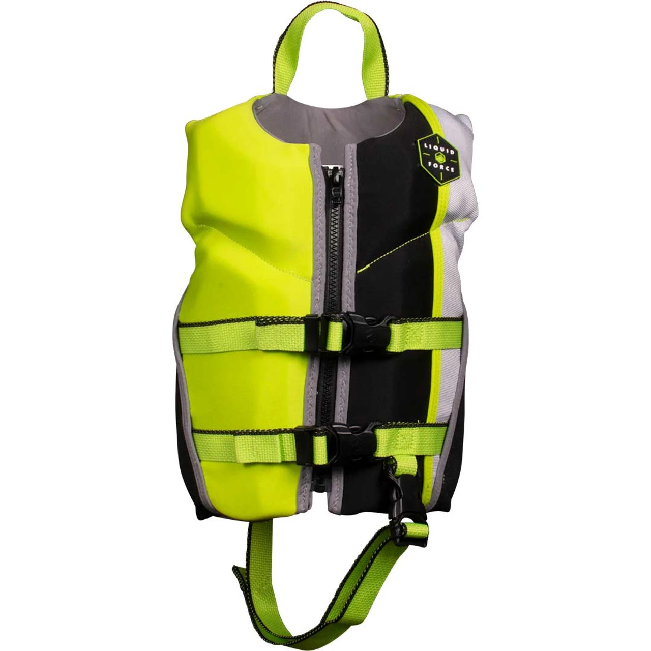 Liquid Force Fury Child Life Jacket - Black/Green 1 Liquid Force Fury Child Life Jacket - Black/Green