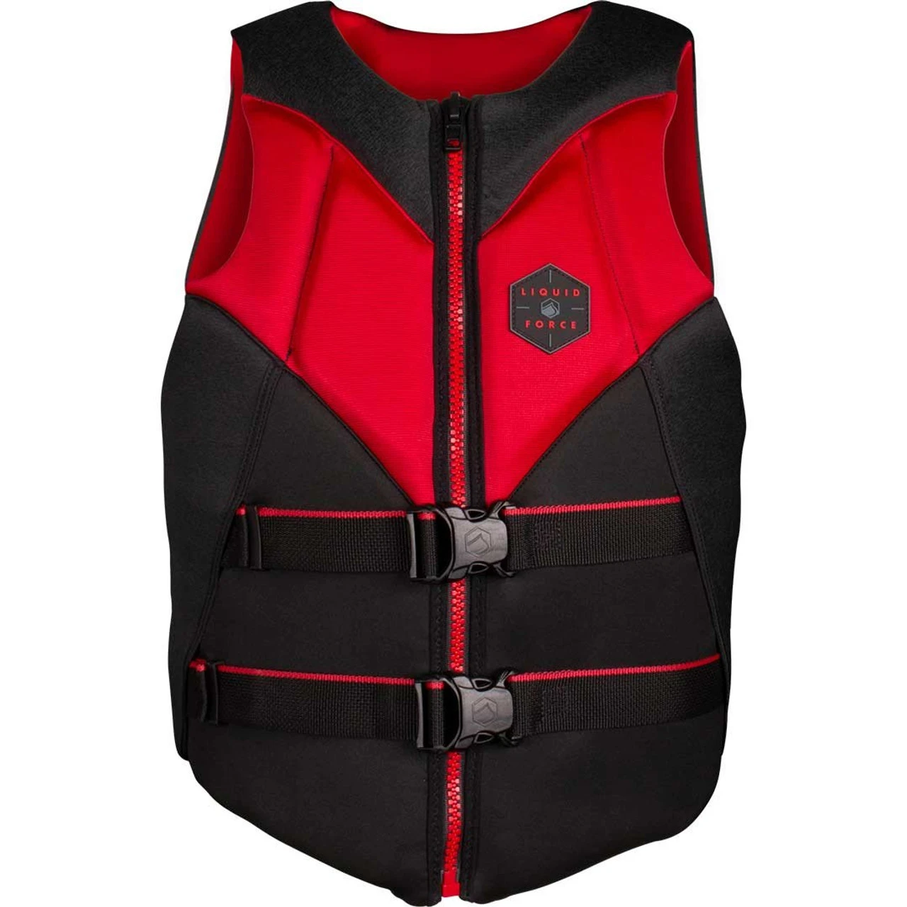 Liquid Force Rush Life Jacket - Black/Red 2 Liquid Force Rush Life Jacket - Black/Red - Image 2