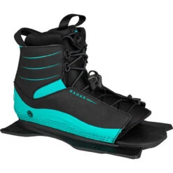 Radar Women's Lyric Water Ski W/ Double Lyric Bindings - 2022 -Cheap Ronix Ride Store 2022 Radar Lyric Womens Waterski Binding Front Angle 18387.1649789049