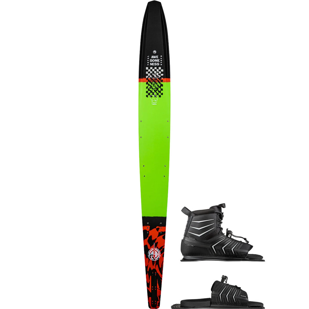 Radar T.R.A. Boy's Water Ski W/ Vector RTP - 2022 1 Radar T.R.A. Boy's Water Ski W/ Vector RTP - 2022