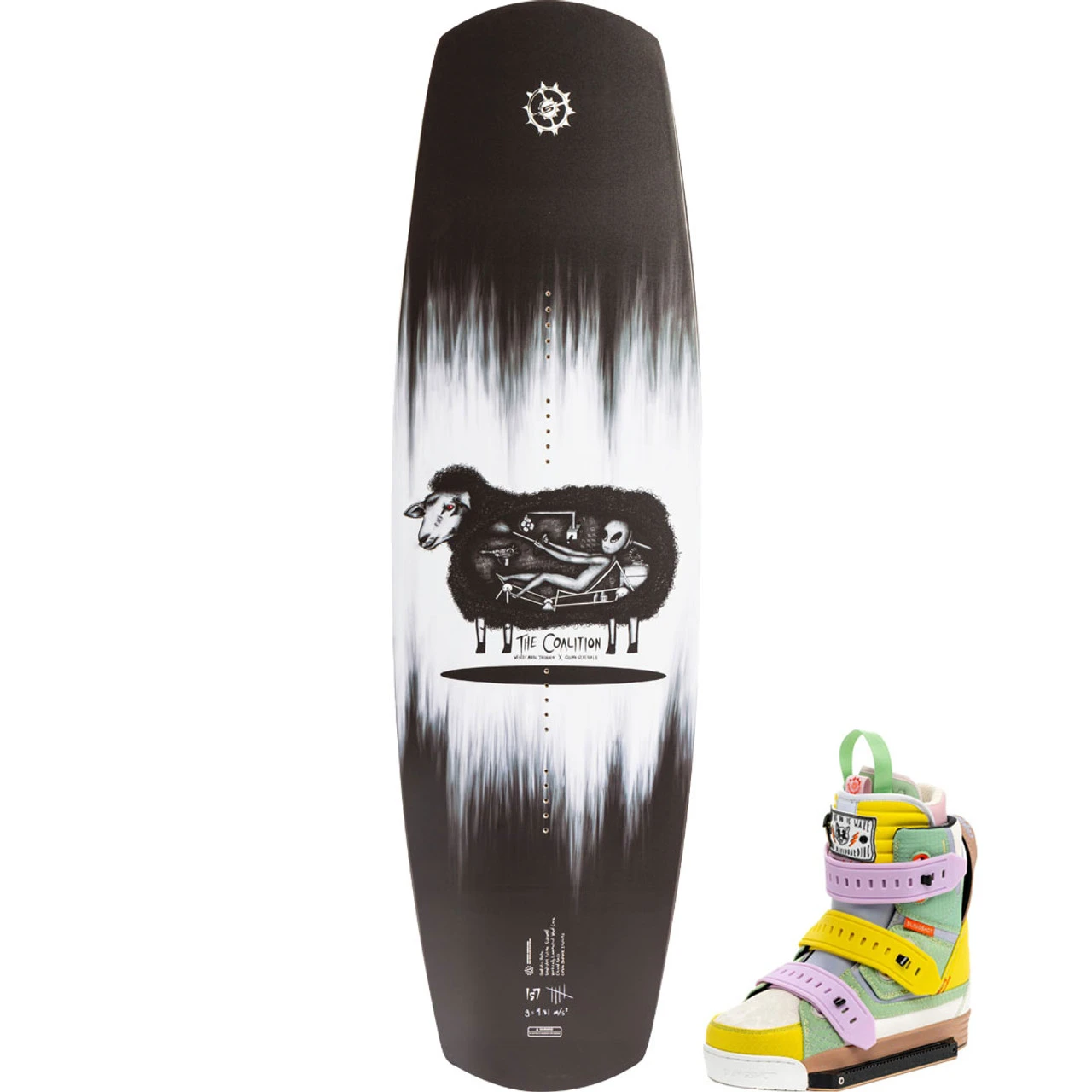 Slingshot Coalition Wakeboard Package W/ Copycat Boots - 2022 1 Slingshot Coalition Wakeboard Package W/ Copycat Boots - 2022