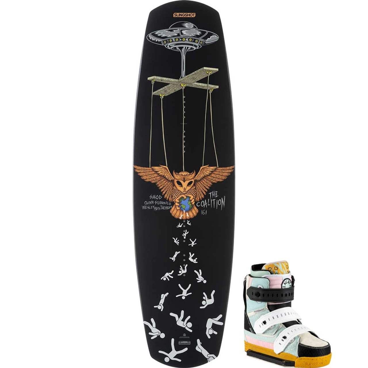 Slingshot Coalition Wakeboard Package W/ Copycat Boots - 2023 1 Slingshot Coalition Wakeboard Package W/ Copycat Boots - 2023