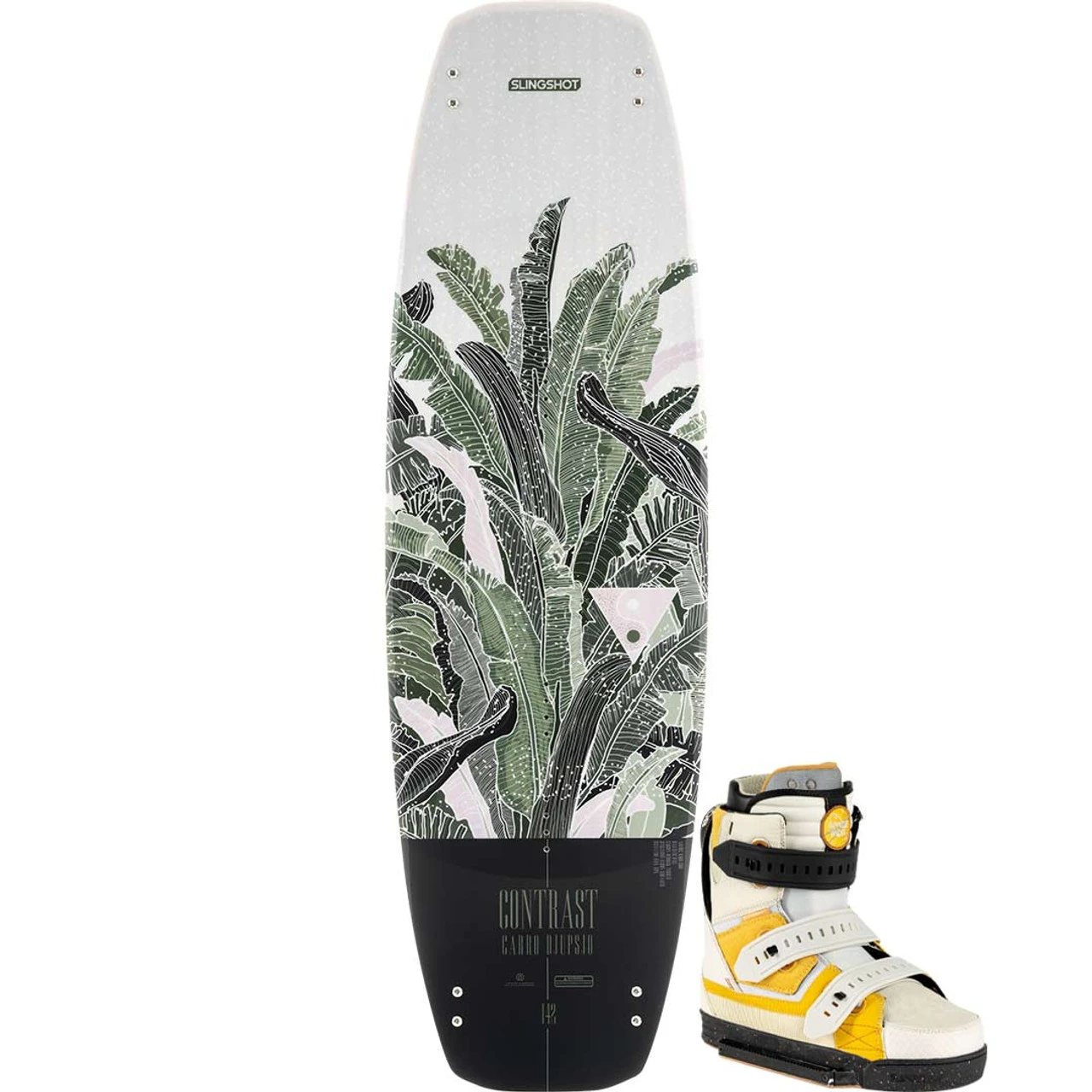 Slingshot Contrast Women's Wakeboard Package W/ Space Mob Boots - 2023 1 Slingshot Contrast Women's Wakeboard Package W/ Space Mob Boots - 2023