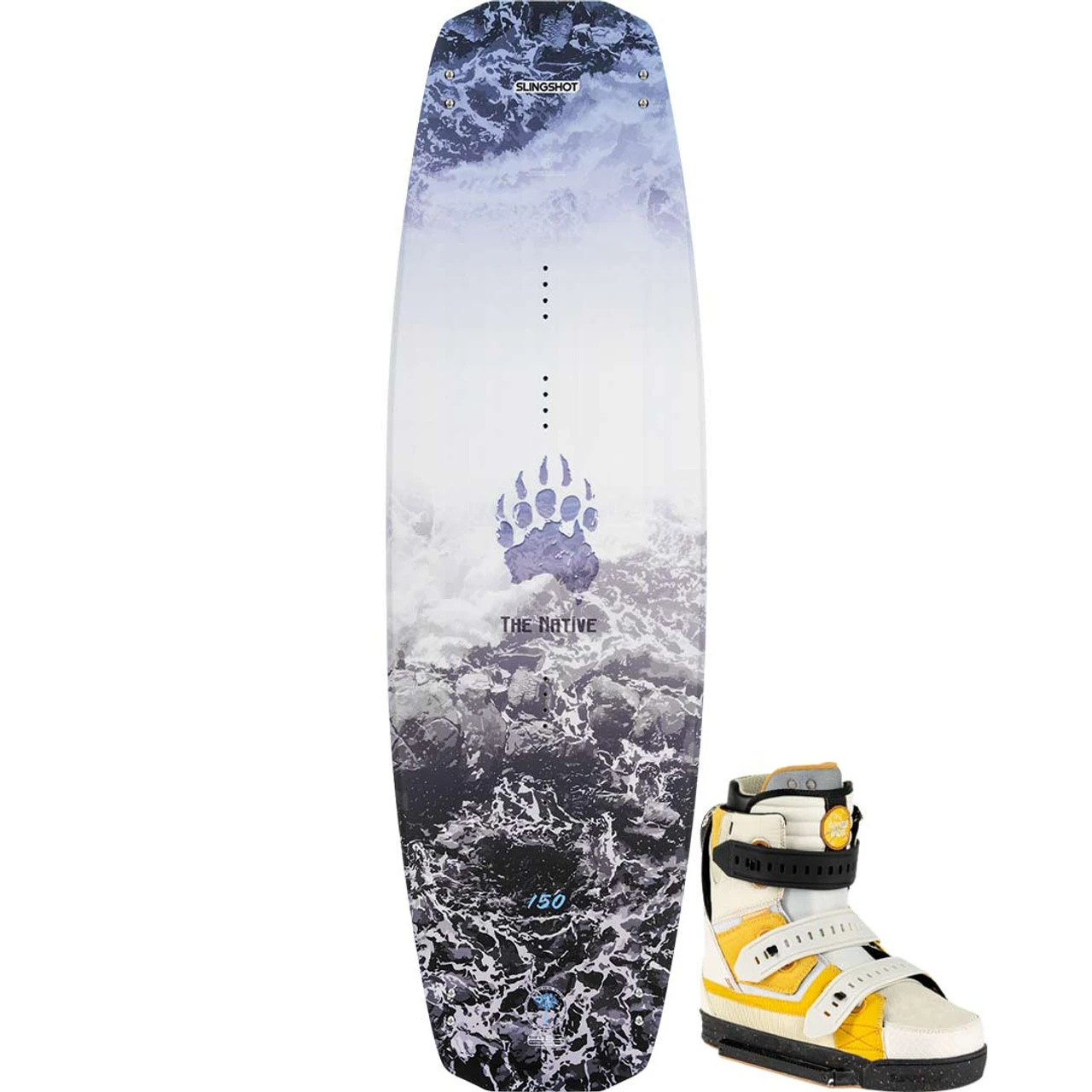 Slingshot Native Wakeboard Package W/ Space Mob Boots - 2023 1 Slingshot Native Wakeboard Package W/ Space Mob Boots - 2023