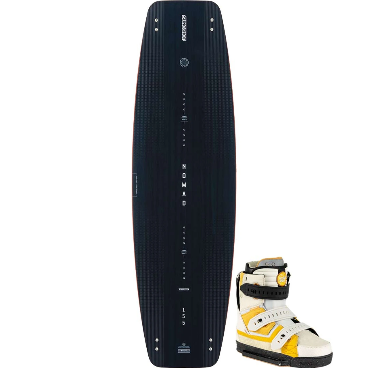 Slingshot Nomad Wakeboard Package W/ Space Mob Boots - 2023 1 Slingshot Nomad Wakeboard Package W/ Space Mob Boots - 2023