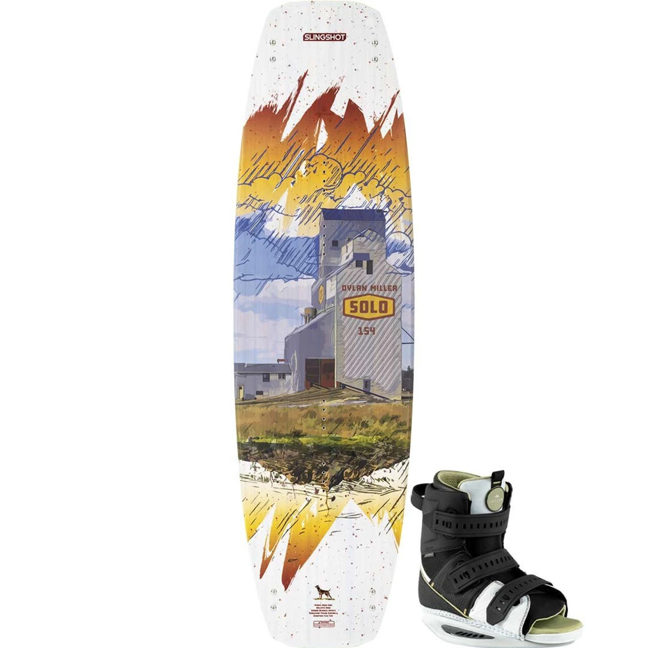 Slingshot Solo Wakeboard Package W/ Option Boots - 2023 1 Slingshot Solo Wakeboard Package W/ Option Boots - 2023