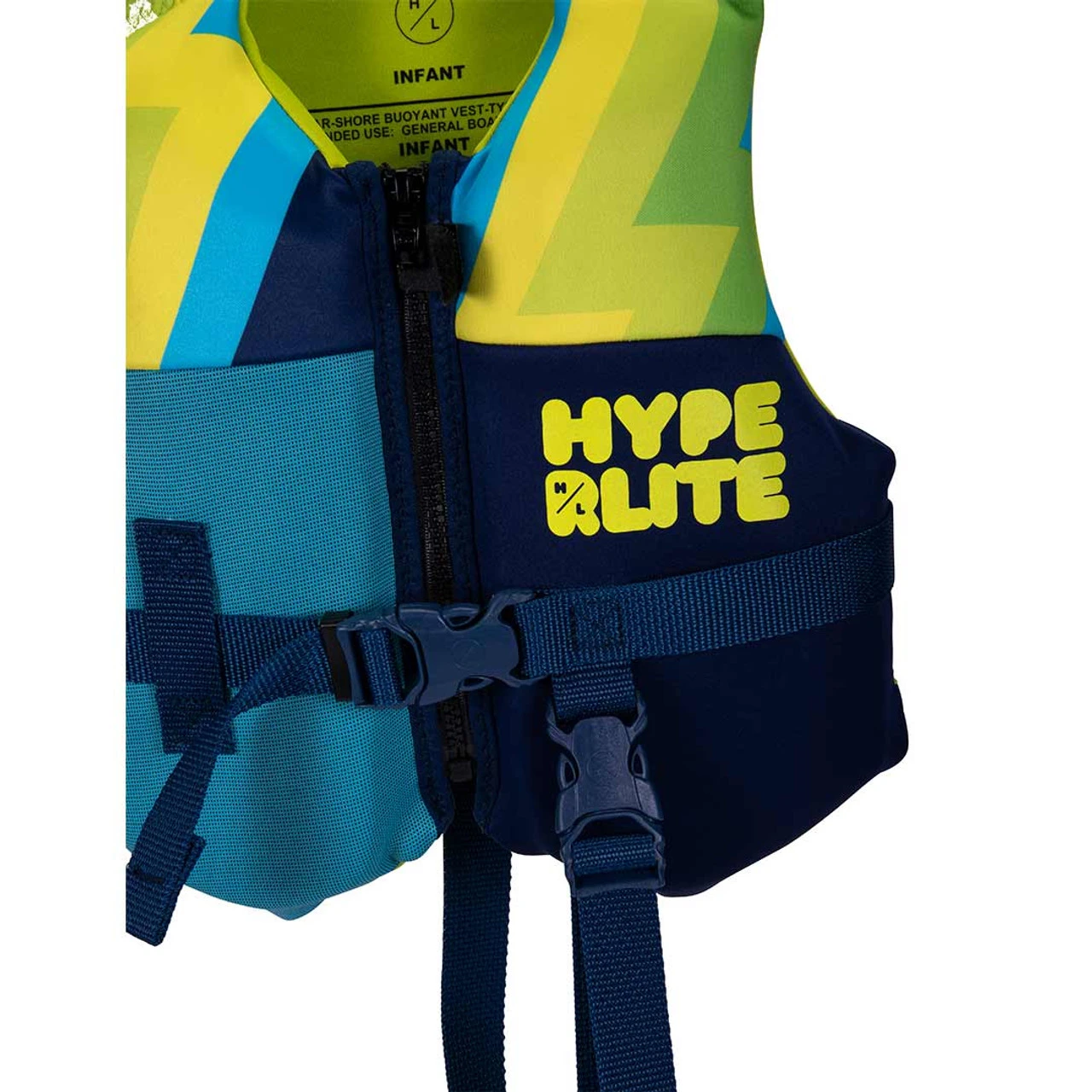 Hyperlite Boy's Toddler Indy Life Jacket - Blue/Yellow 4 Hyperlite Boy's Toddler Indy Life Jacket - Blue/Yellow - Image 4