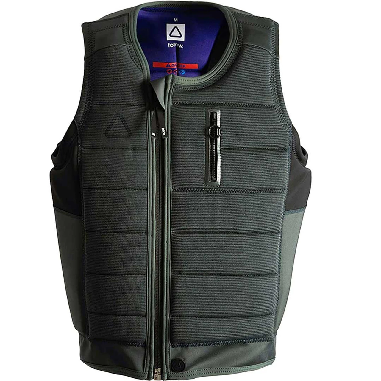 Follow TBA Men's Comp Vest - Olive 1 Follow TBA Men's Comp Vest - Olive