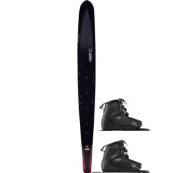 HO Carbon Omni Wide Water Ski W/ Double Stance 110 Bindings - 2023