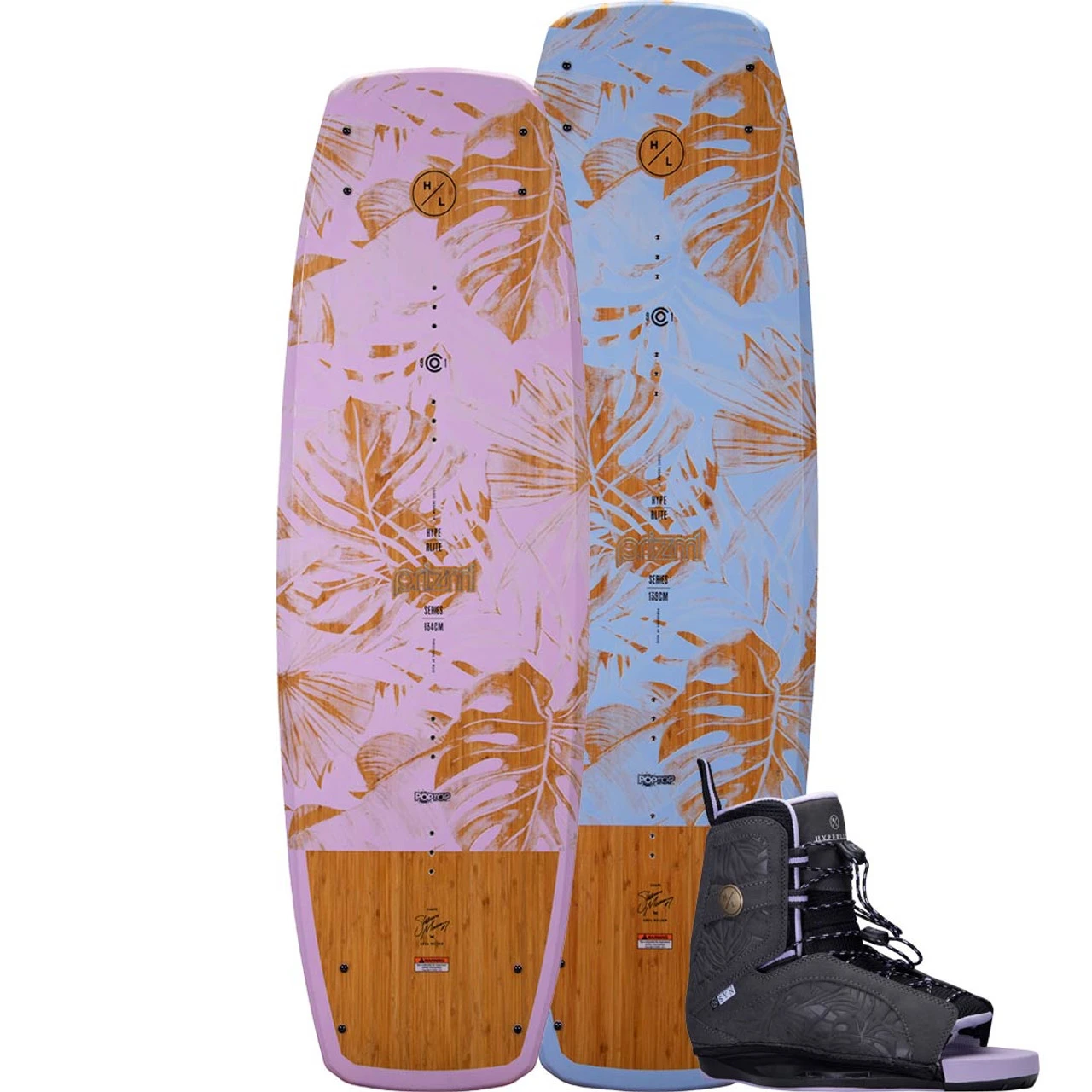 Hyperlite Prizm Women's Wakeboard W/ Syn Boots - 2023 1 Hyperlite Prizm Women's Wakeboard W/ Syn Boots - 2023