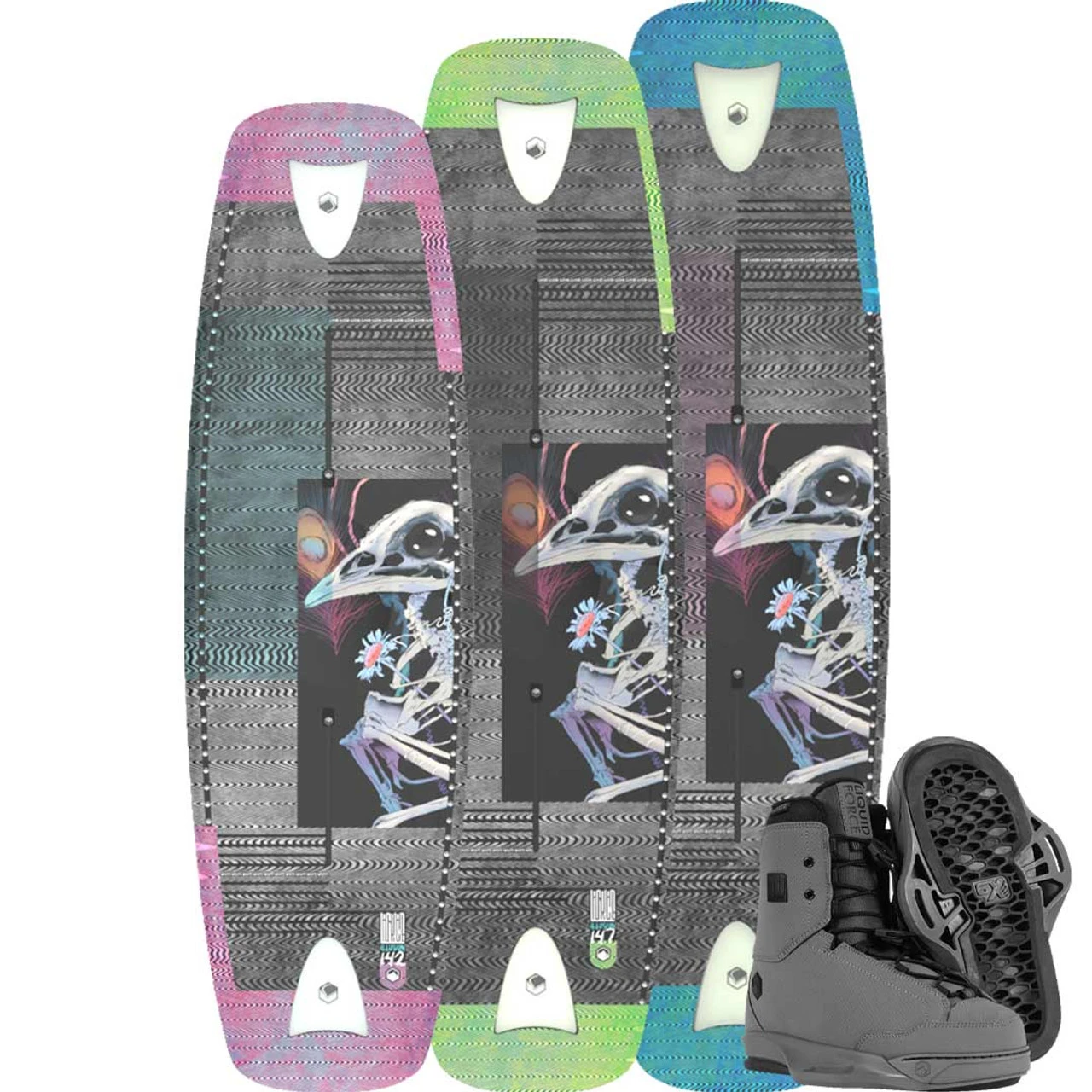 Liquid Force Illusion Wakeboard Package W/ Idol 6X Boots - 2023 1 Liquid Force Illusion Wakeboard Package W/ Idol 6X Boots - 2023