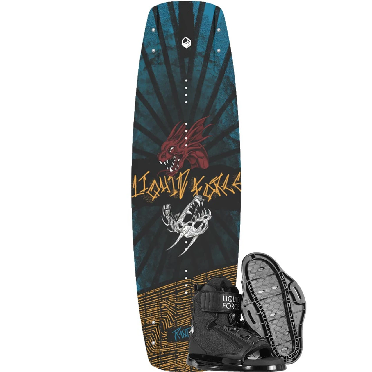 Liquid Force Rant Kid's Wakeboard Package - 2023 1 Liquid Force Rant Kid's Wakeboard Package - 2023