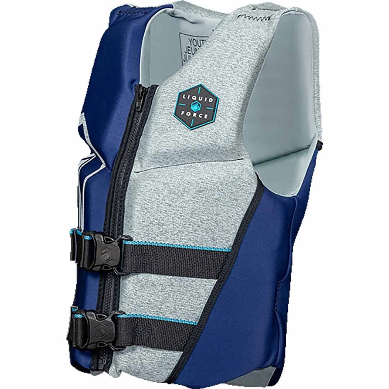 Liquid Force KOA Junior CGA Life Jacket - Navy/Heather 2 Liquid Force KOA Junior CGA Life Jacket - Navy/Heather - Image 2