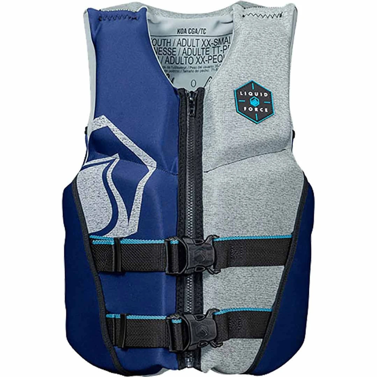 Liquid Force KOA Junior CGA Life Jacket - Navy/Heather 3 Liquid Force KOA Junior CGA Life Jacket - Navy/Heather - Image 3