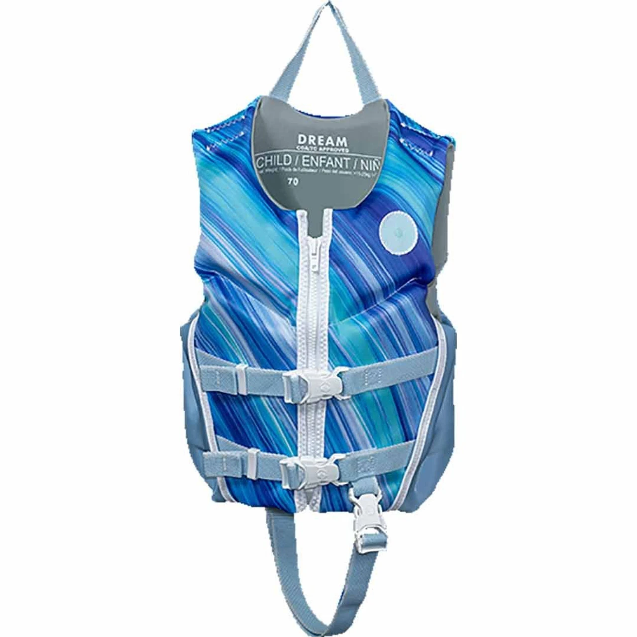 Liquid Force Dream Child Life Jacket - Blue Swirl 1 Liquid Force Dream Child Life Jacket - Blue Swirl