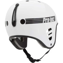 Pro-Tec Full Cut Helmet - Gloss White W/ Accessory Clip 7 Pro-Tec Full Cut Helmet - Gloss White W/ Accessory Clip -Cheap Ronix Ride Store Pro Tec Full Cut Wakeboard Helmet Gloss White Back Alt 39185.1648823819