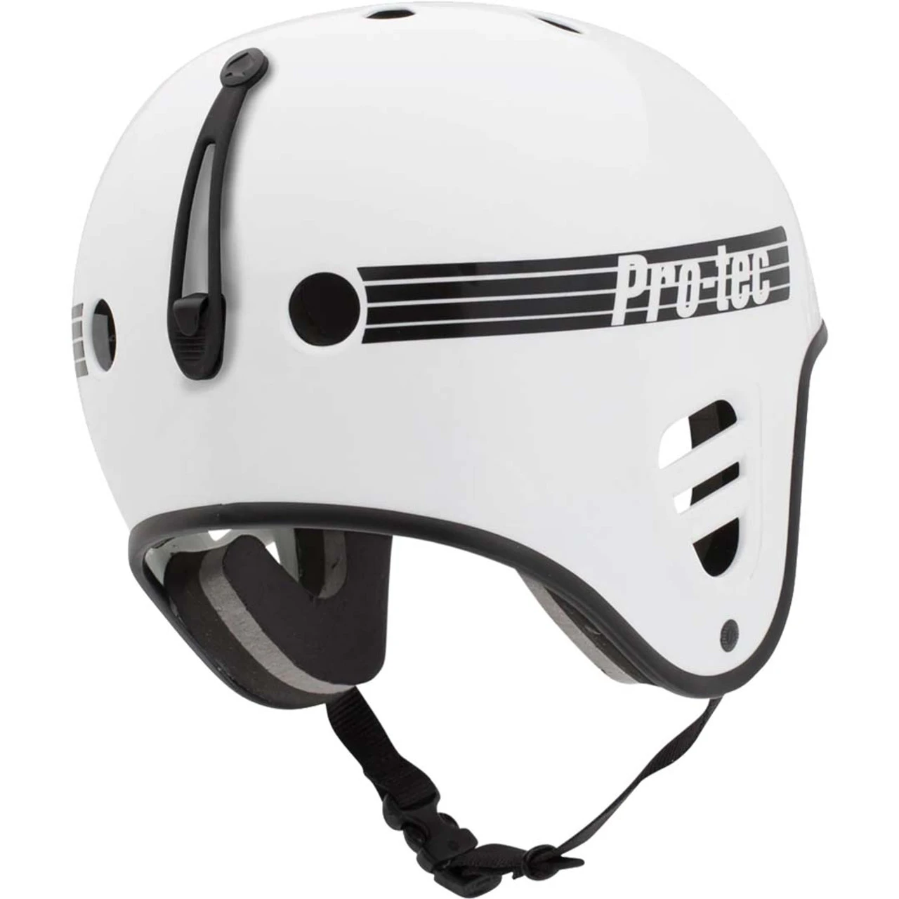 Pro-Tec Full Cut Helmet - Gloss White W/ Accessory Clip 4 Pro-Tec Full Cut Helmet - Gloss White W/ Accessory Clip - Image 4