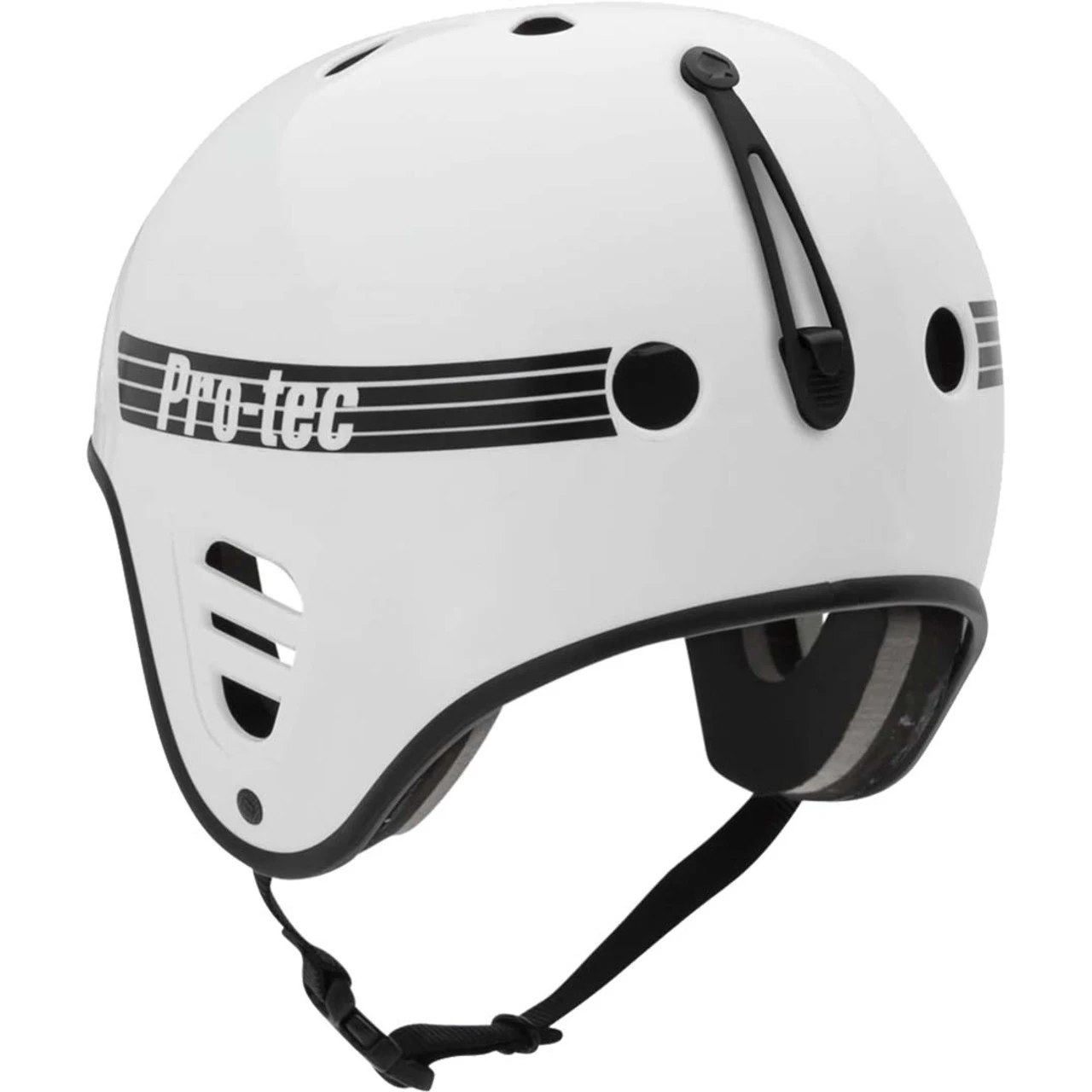 Pro-Tec Full Cut Helmet - Gloss White W/ Accessory Clip 3 Pro-Tec Full Cut Helmet - Gloss White W/ Accessory Clip - Image 3