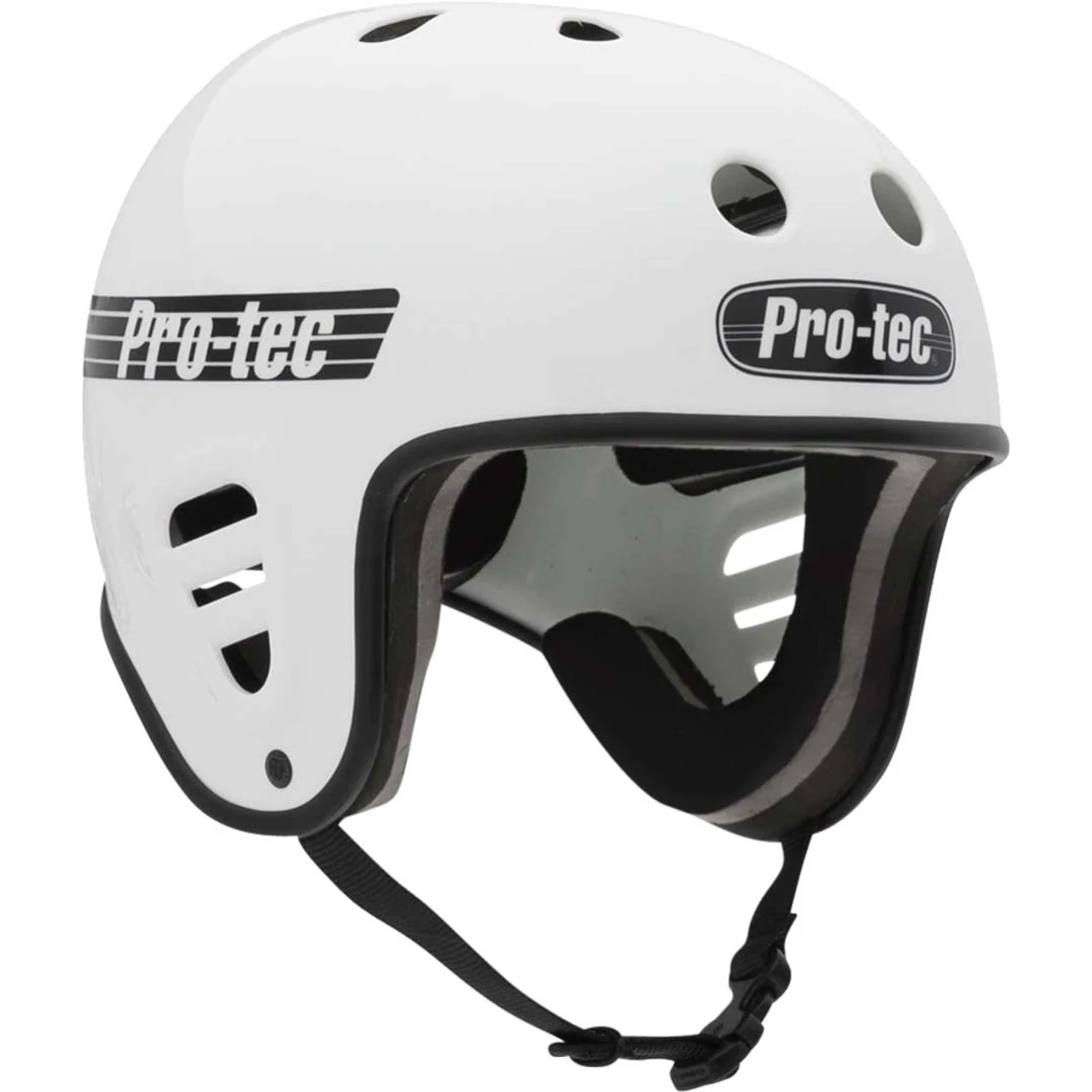 Pro-Tec Full Cut Helmet - Gloss White W/ Accessory Clip 1 Pro-Tec Full Cut Helmet - Gloss White W/ Accessory Clip