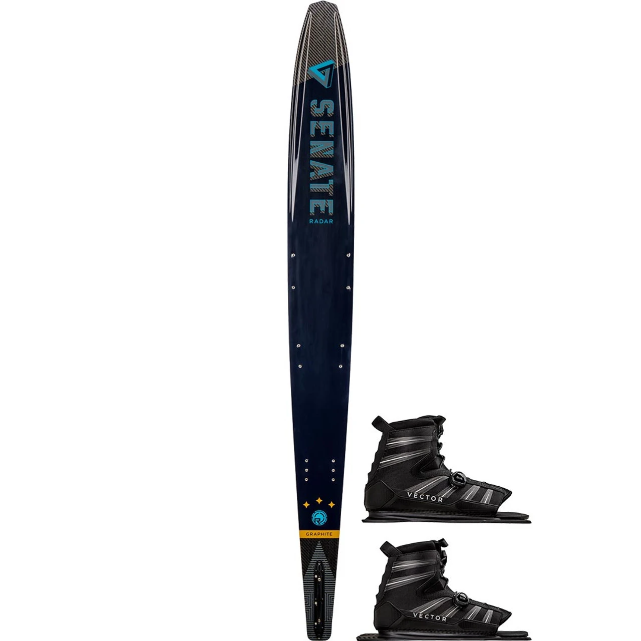 Radar Senate Graphite Water Ski W/ Double BOA Vector - 2023 1 Radar Senate Graphite Water Ski W/ Double BOA Vector - 2023