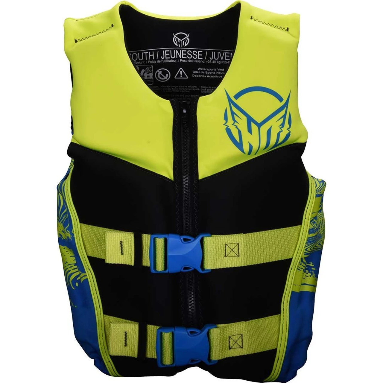 HO Boy's Youth Pursuit Life Jacket - Yellow 1 HO Boy's Youth Pursuit Life Jacket - Yellow